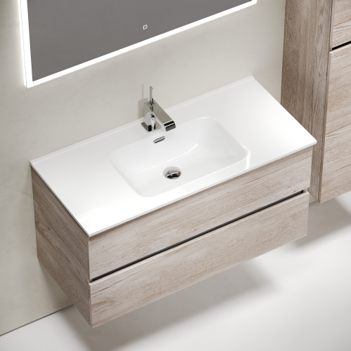 Тумба под раковину Sancos Urban UR100EG 99х45х55 настенная - фото 4